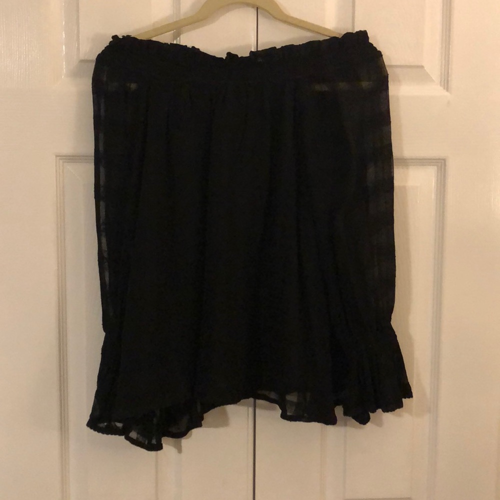 Black off the shoulder top